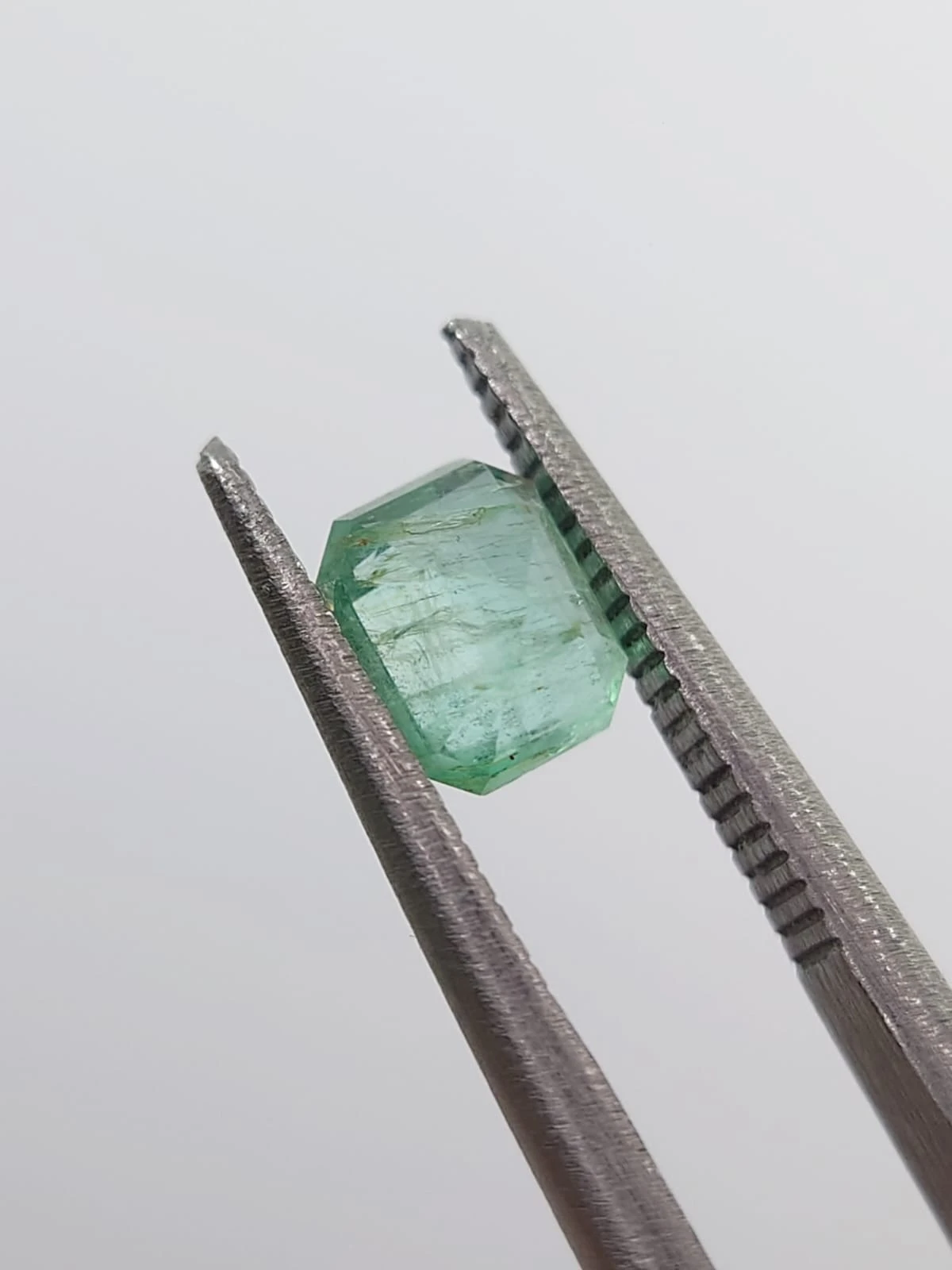 0.75ct Natural Emerald Octagon Shape Loose Gemstone from Panjshir Afghanistan — view 1